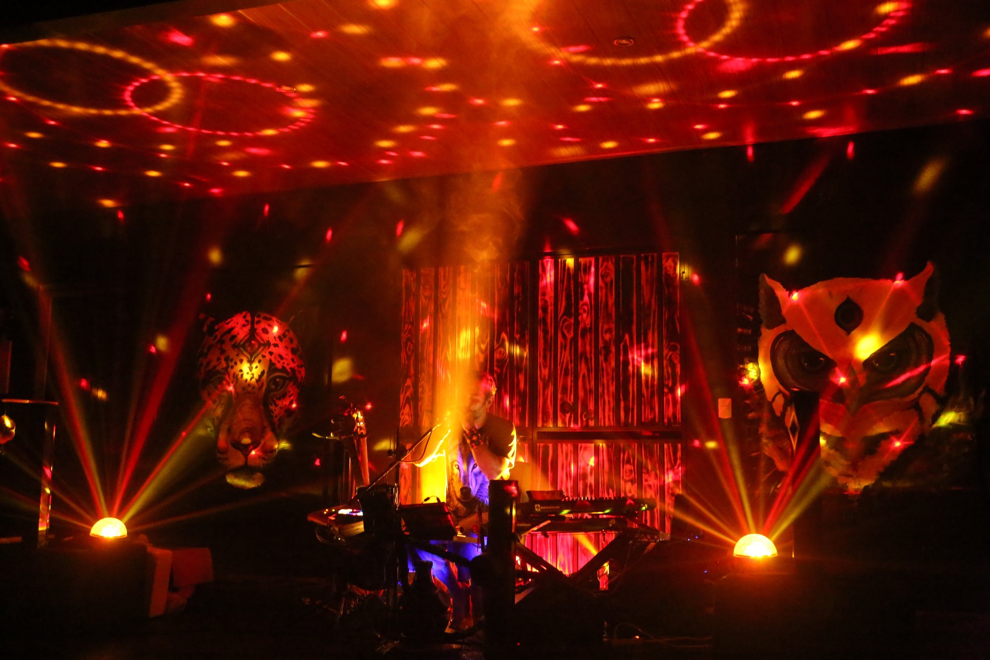 Camilo Poltronieri en escena — instrumentos, sonido y luces